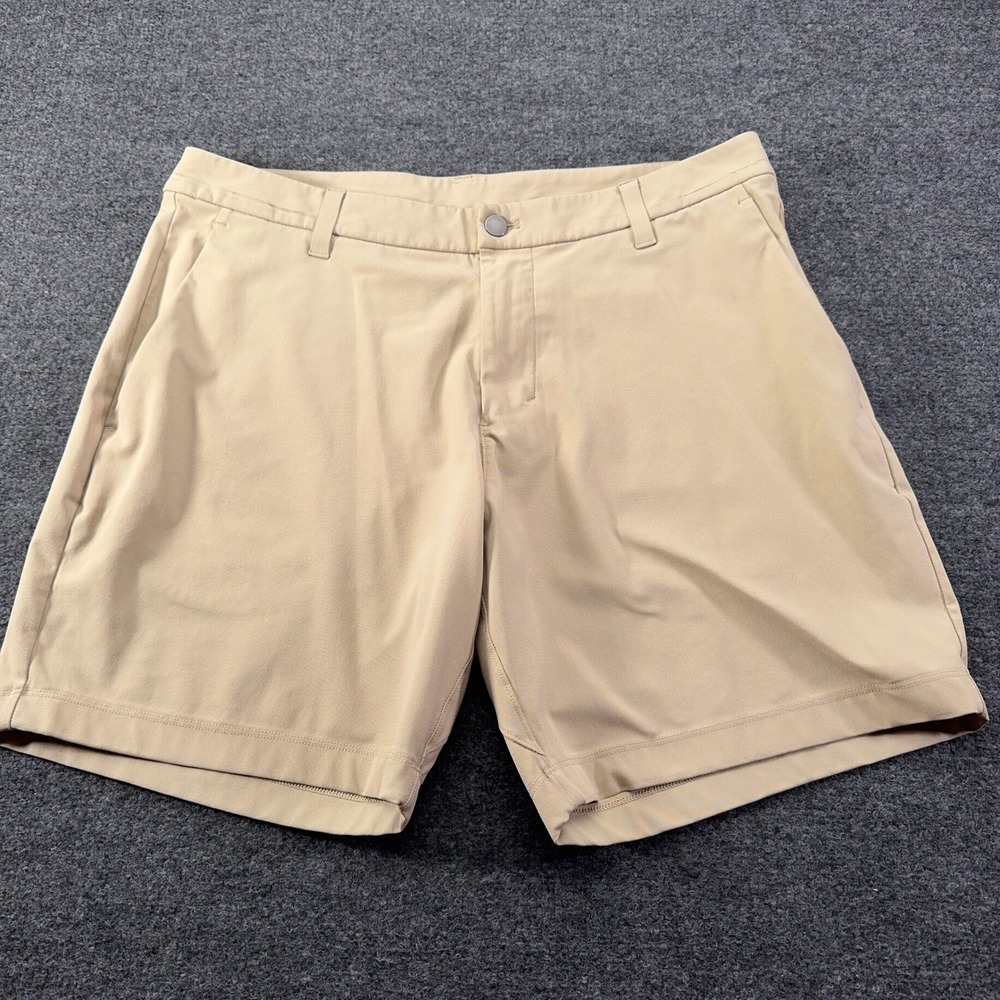 Lululemon Commission Short Khaki Tan Golf Chino Mens 34